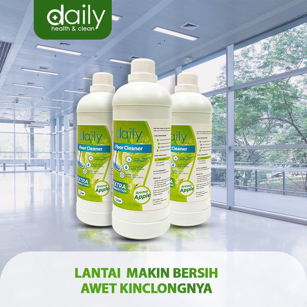 DAILY FLOOR CLEANER ANTIBACTERIAL 1 LITER / SABUN PEMBERSIH LANTAI WANGI