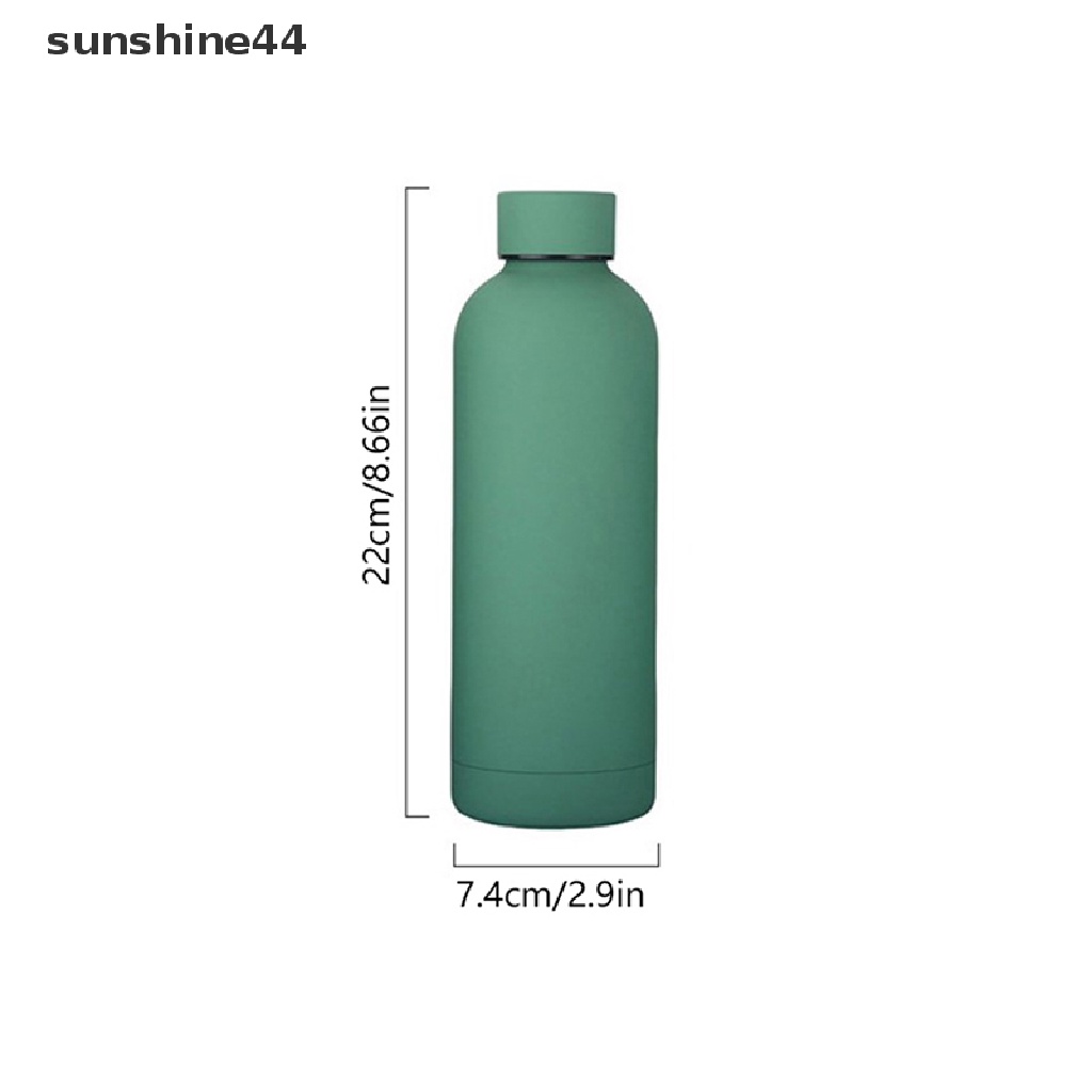 Botol Air Minum 500ml Anti Karat Sunshine 304botol Air Olahraga Outdoor Frosted ID