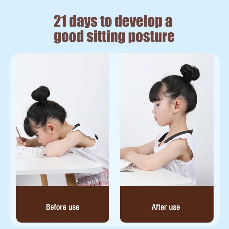 Smart Back Posture Corrector Device/Sabuk Latihan Koreksi Duduk Invisible/Orthosis Realtime Reminder Bongkok Anak Dewasa