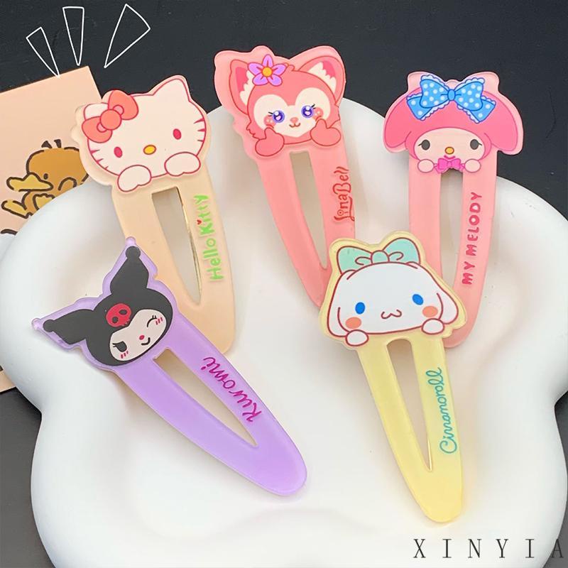 【COD】Delunashop_Acc jepit rambut hair clip / pin rambut sanrio kuromi Cinnamonroll kep poni anak