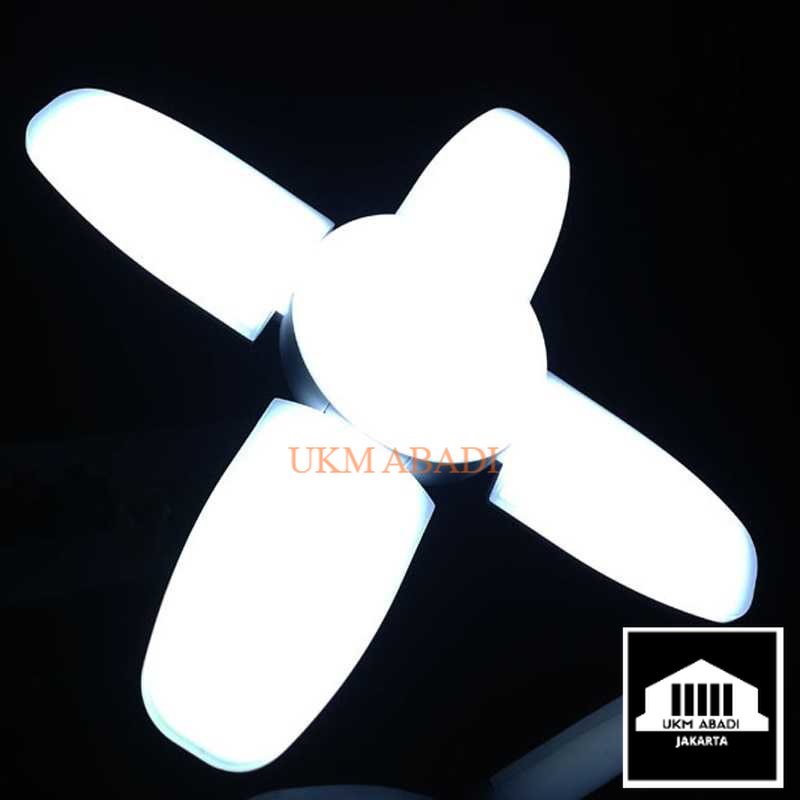 Lampu Bohlam LED Model Kipas Angin Bulb Fan Blade E27 6500K 60W 2560