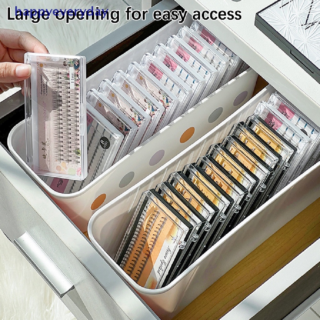 [happy] 1pc Kotak Penyimpanan Untuk Eyelash Extension Pinset Organizer Case Makeup Tools [ID]