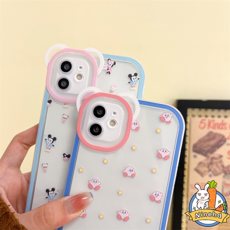 IPHONE Casing Kompatibel Untuk Iphone14 13 12 11 Pro Max X Xr Xs Max SE 8 7 6 6s Plus Kualitas Tinggi Sederhana Casing Ponsel Glossy Transparan Shockproof Clear Bumper Soft TPU Cover Pelindung