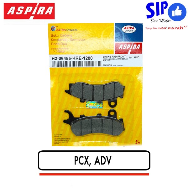 Kampas rem depan Aspira PCX ADV Dispad