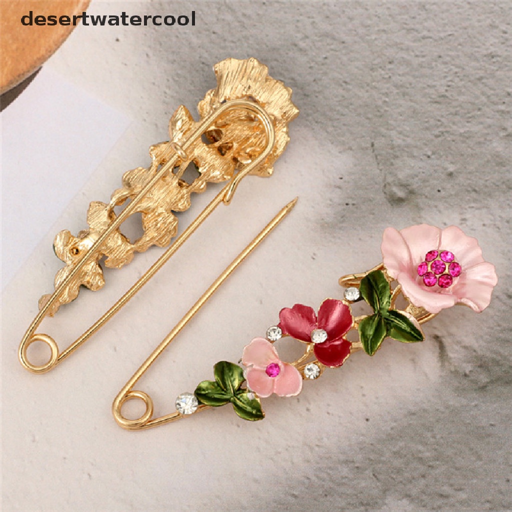 Deid Vintage Alloy Berlian Imitasi Kristal Bunga Pernikahan Pengantin Buket Bros Pin Wanita Martijn