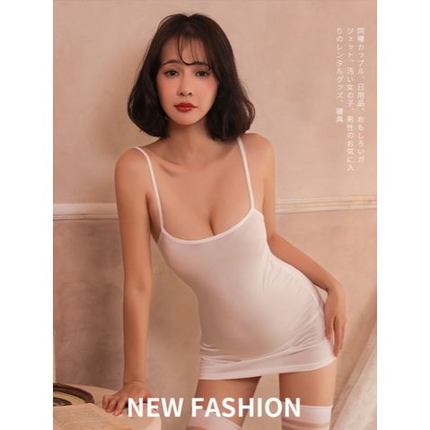 Lingeri Dress Wanita Sexy Lingerie Seksi Polos Transparan Ketat Slimfit