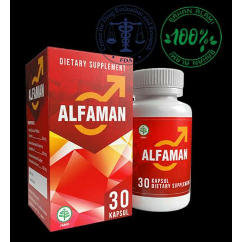 100% ORIGINAL Alfaman Asli Original Obat Kuat Keras Tahan Lama Pembesar No.1 Bpom