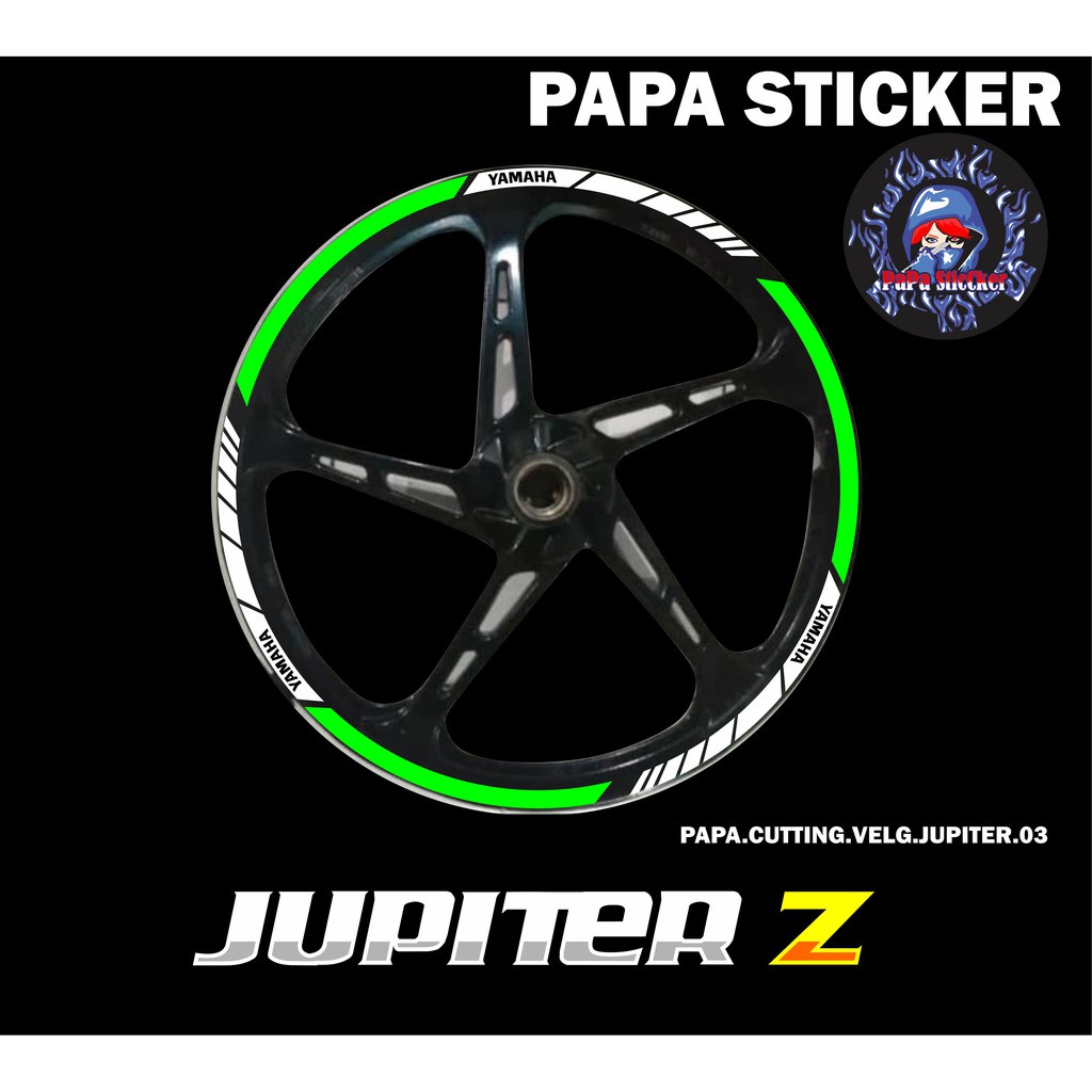 STIKER VELG JUPITER Z CUTTING STICKER VELG CUTTING VARIASI YAMAHA JUPITER Z LIS BAN/VELG 03