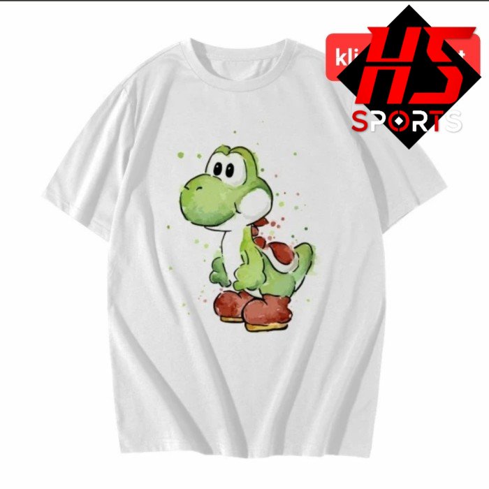 BAJU MARIO BROS - KAOS MARIO BROS YOSHI CHARACTER - SUPER MARIO WORLD