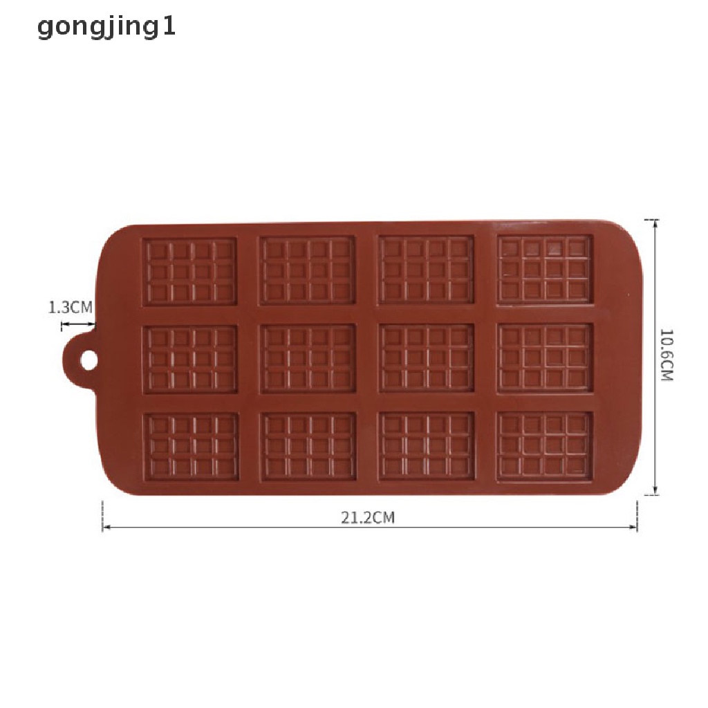 Ggg 12cell Cavity Mini Coklat Bar Candy Cetakan Silikon Profesional Decor cake ID