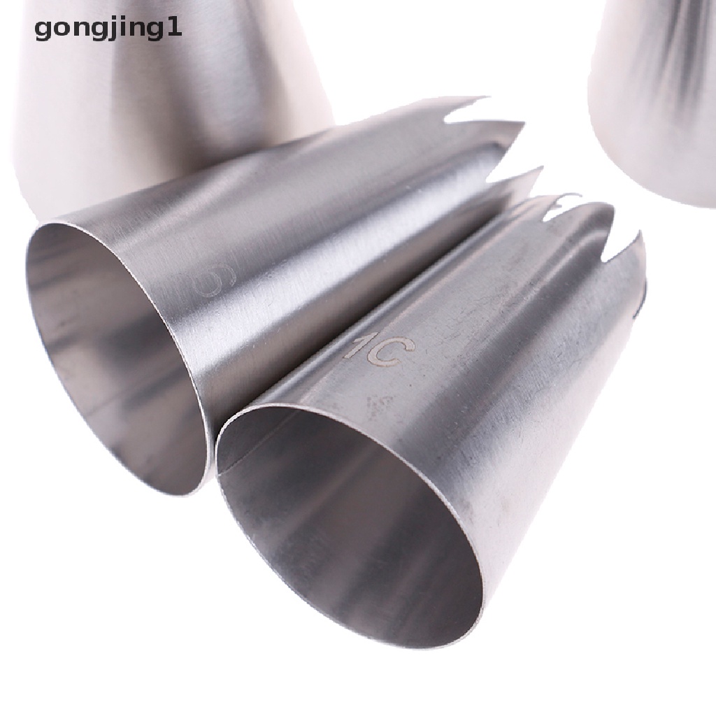 Ggg 5pcs Besar Rusia Icing Piping Pastry Nozzle Tips Alat Dekorag Kue Nozel ID