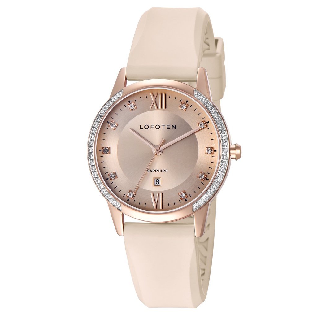 Lofoten F-2322L Strap Rubber - Kaca Sapphire Case Width 36mm Jam Tangan Wanita