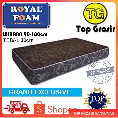 Kasur busa Royal Grand Exclusive royal foam ukuran 120/140/160/180 tebal 30cm 

TOP GROSIR BREBES