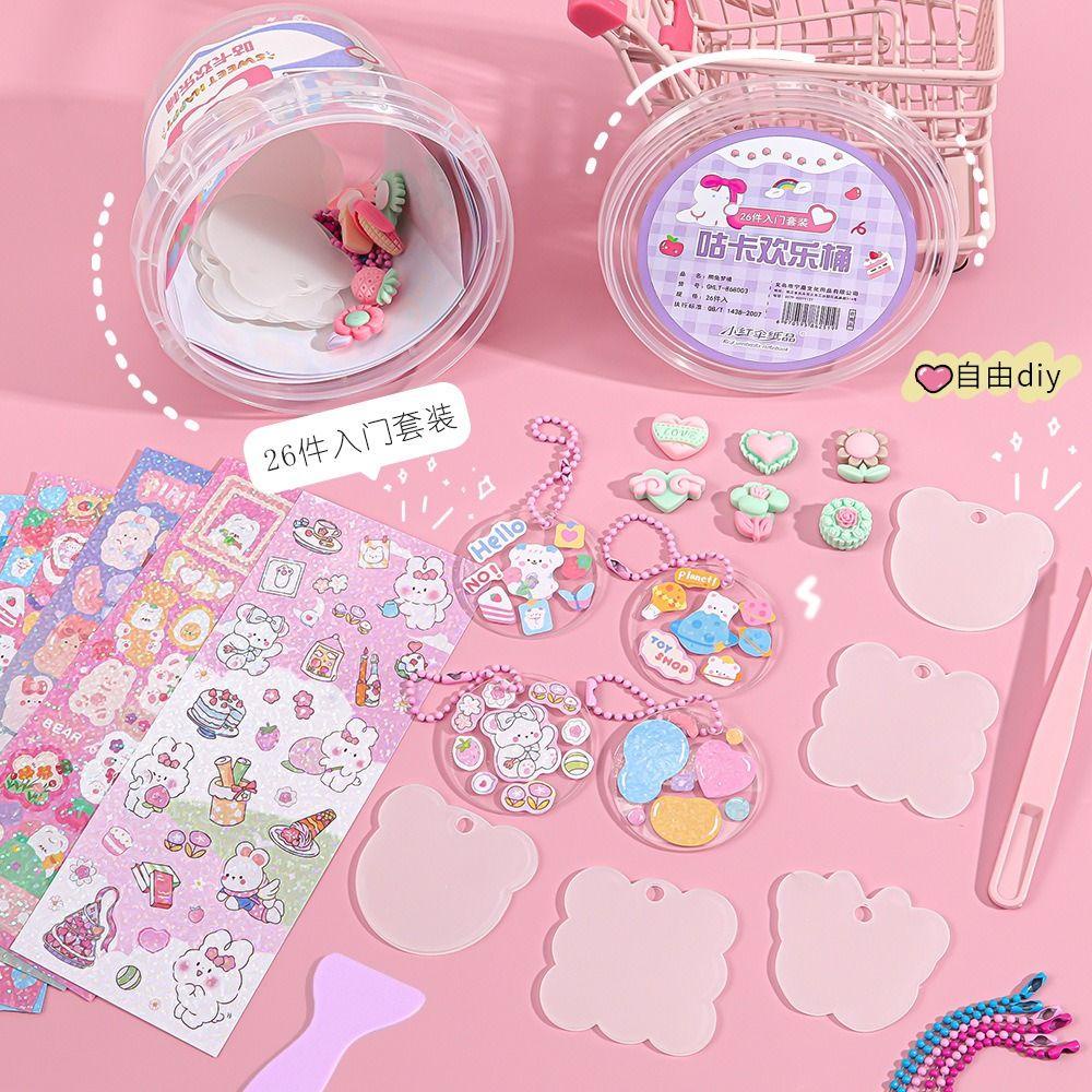 Mxbeauty Happy Bucket Guka Sticker Scrapbooking Stiker Kartun Stiker Goo Card Set Bahan Akun Manual Handbook Full Set Bahan Akun Tangan Handbook Bahan Guka Set