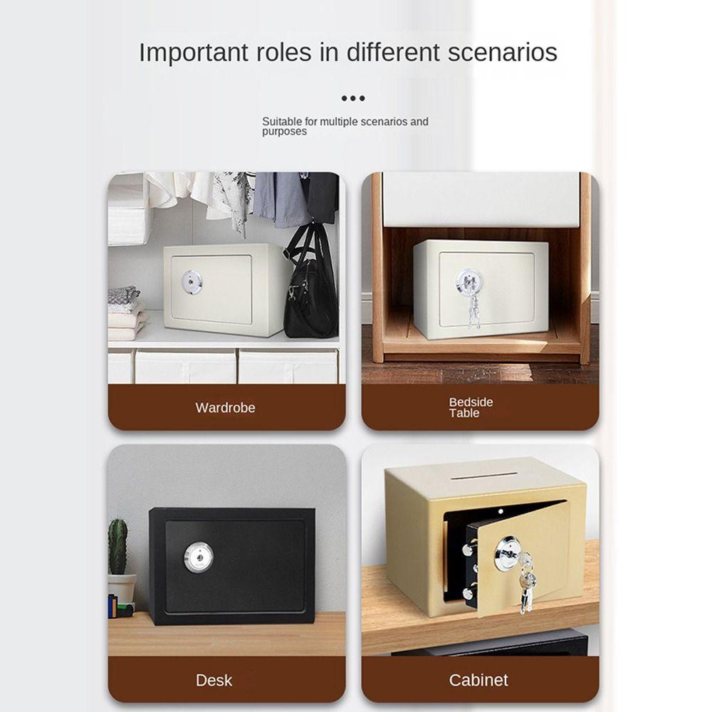 R-FLOWER Brankas Berangkas Kantor Stainless Steel Bisa Masuk Dan Keluar Keamanan Tahan Api Uang Cash Barang Berharga Box