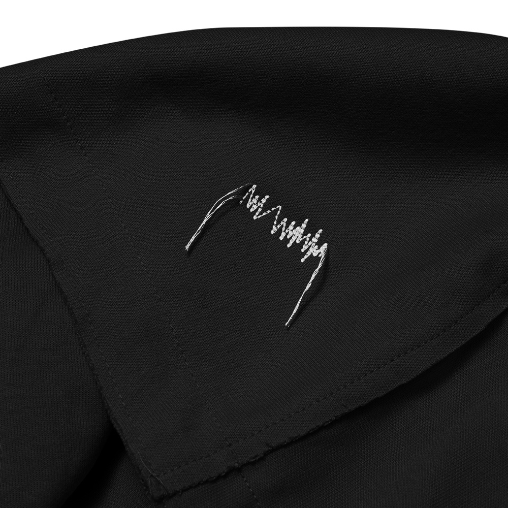 Ader Error Logo-Embellished Hoodie Black