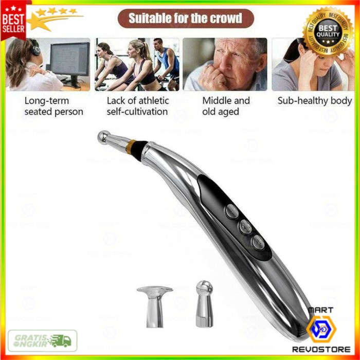 Alat Akupuntur Magnetic Therapy Pen Massager 9 Gears - W-912R