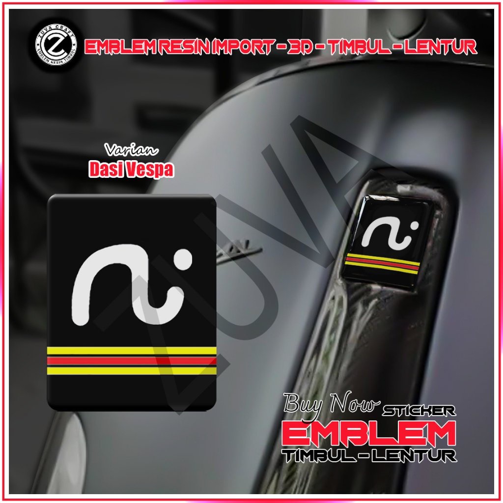STIKER EMBLEM VESPA LOGO KAMENRIDER EMBLEM TIMBUL STIKER VESPA DASI VESPA VESPA RESIN LENTUR Vespa L
