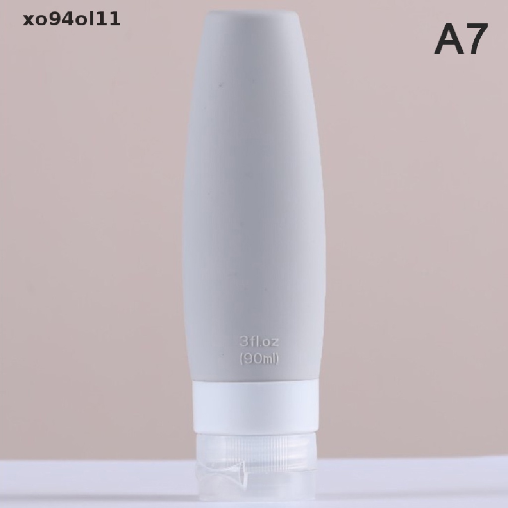 Xo 1pc 60/90ML Silikon Botol Isi Ulang Kosong Travel Portable Packing Press OL