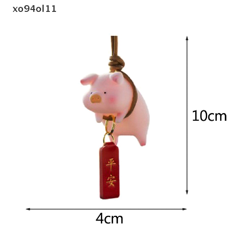 Xo Lucky Piglet Car Pendant Swing Babi Mobil Liontin Cermin Interior Mobil OL