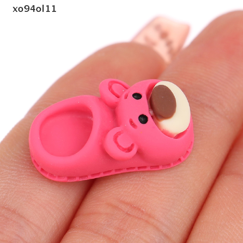 Xo 10Pcs 1: 12rumah Boneka Miniatur Kartun Sandal Model DIY Phone Case Aksesoris OL