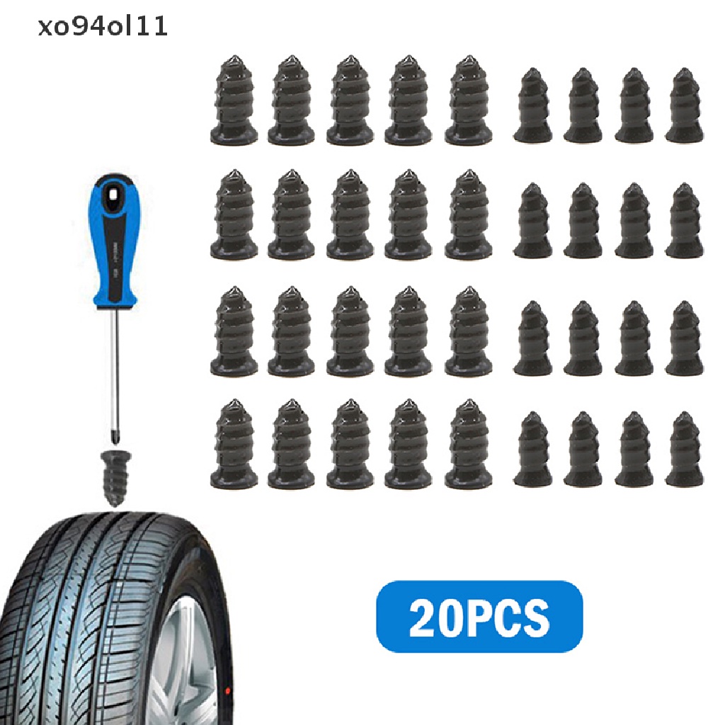 Xo 20pcs Vacuum Tyre Repair Nail Mobil Skuter Sepeda Universal Tubeless Karet Paku OL