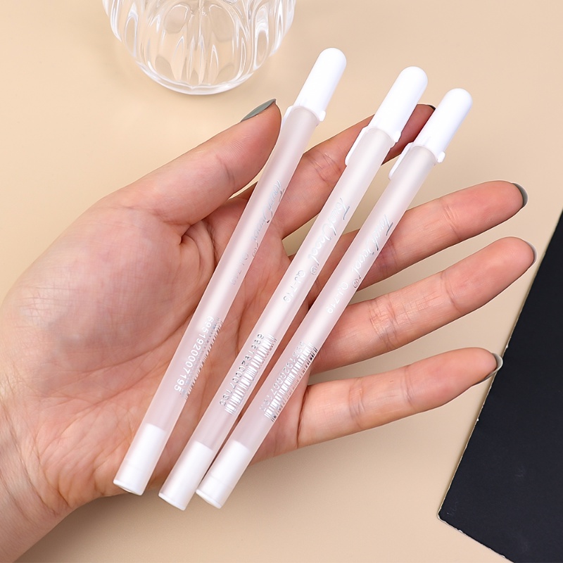Baru Ditingkatkan Putih Bening Halus Tahan Air Seni Komik Highlight Pen Matte Hand-painted 0.8 mm Peluru Kait Pena Alat Tulis Set Perlengkapan Desain Seni
