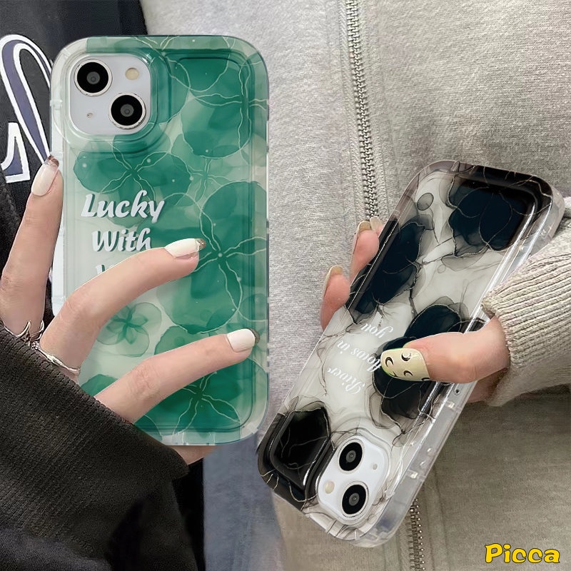 Ins Casing Bunga Bening Untuk Redmi Note11 9 10 10s 11s Redmi 9C NFC 10 A1 9A 10A 9T Note10s Note10 Note11 Note9 Art Tinta Bunga Shockproof Airbag Tpu Lembut Penutup Belakang