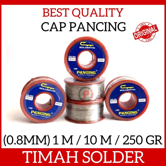 CAP PANCING Soldertin 1M 10M 250gr Timah Solder Tin 60/40 0.8mm