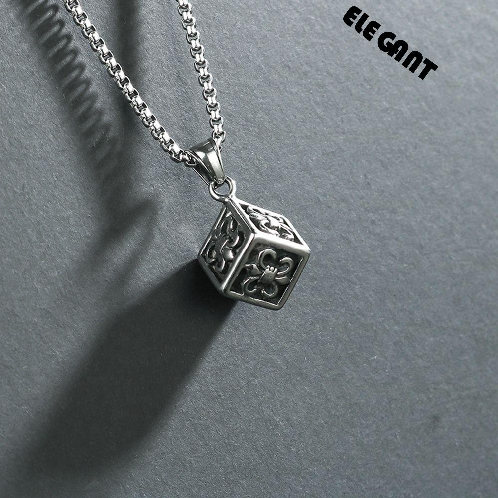 [Elegan] Kalung Stainless Steel Punk Keren Surat Sederhana Hadiah Pacar Astronot Cincin Beruang Gaya Korea Necklace