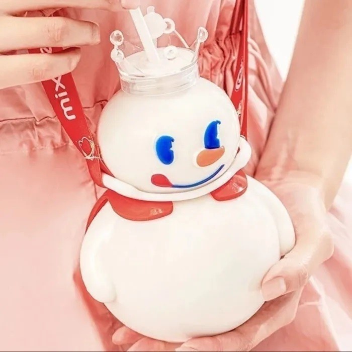 BOTOL MINUM MIXUE 700 ml Tumblr Tempat Minum Snow King dengan tali