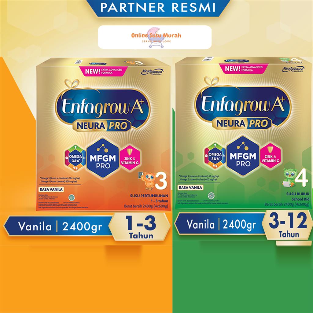 ENFAGROW A+3 A+4 VANILA 2400 GR