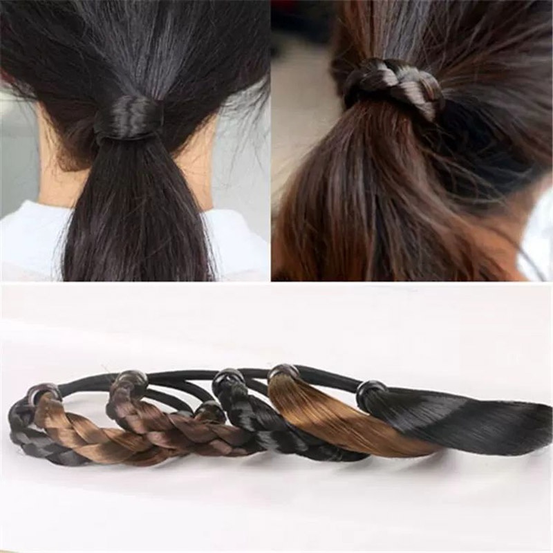 Gaya Baru Wig Unik Twist Kepang Ikat Kepala Karet Kecil Ikat Rambut Hair Tie