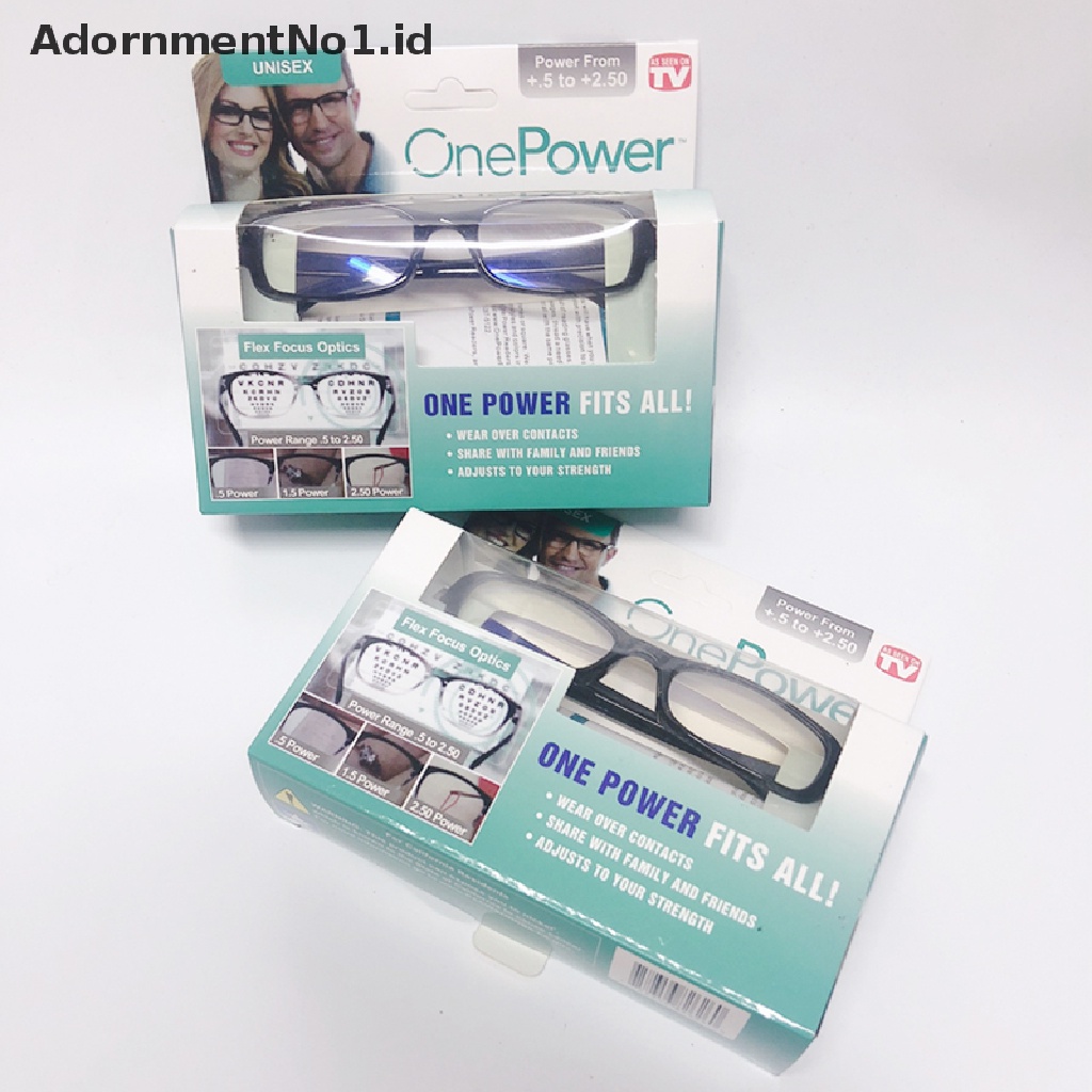 [AdornmentNo1] Kacamata Baca Bifokal One Power Readers Auto Adjusg+50Sampai +250Fokus Ganda [ID]