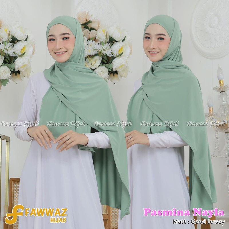Fawwaz Pashmina naila jersey hijab jilbab kerudung