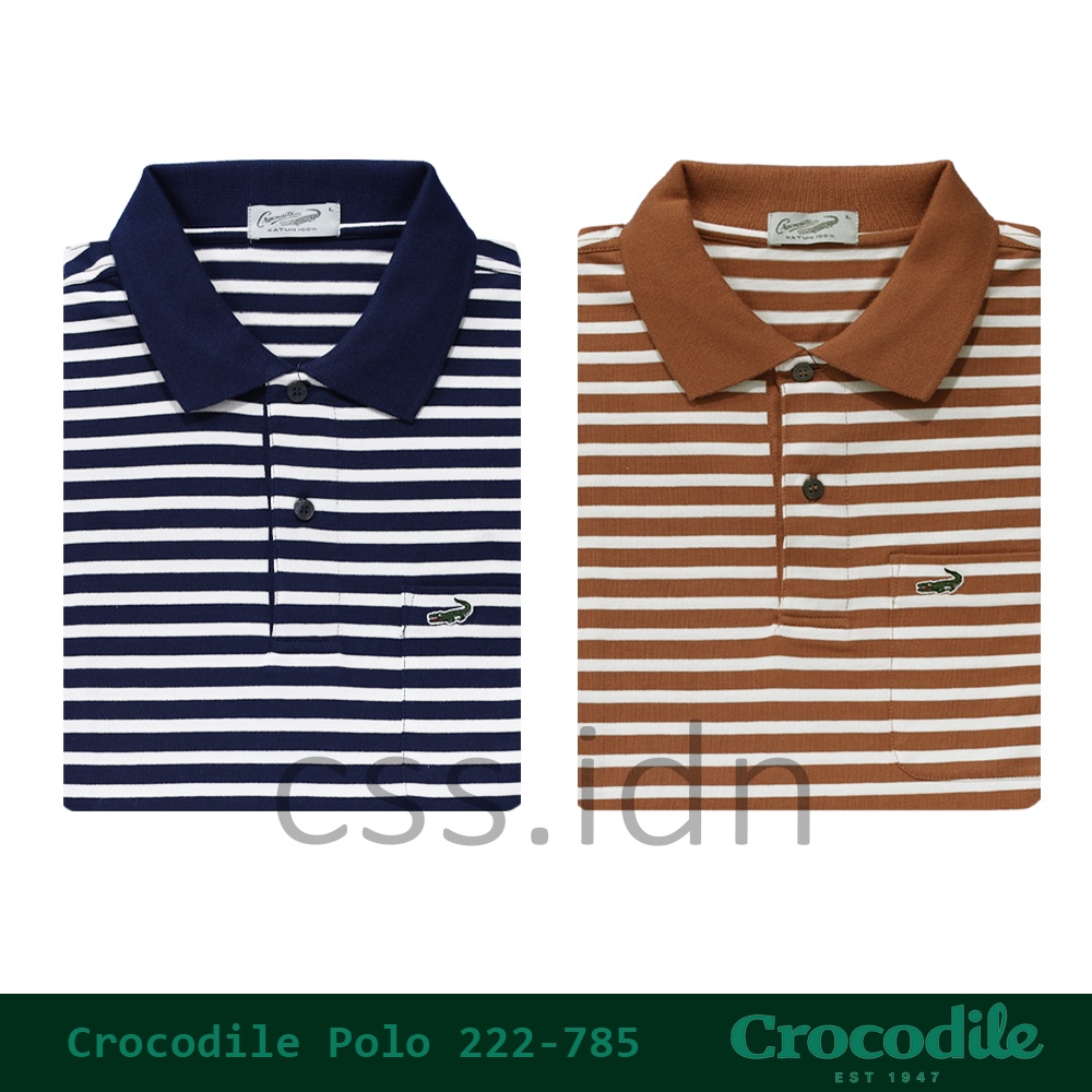 Kaos Kerah Polo Pria Crocodile Slim Fit 222-785
