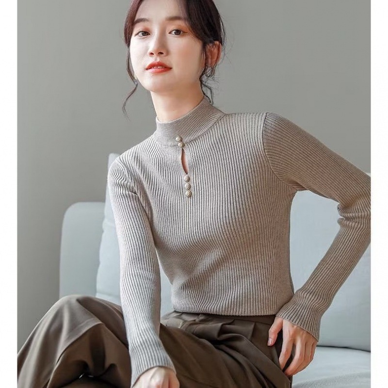 TELLY ➡️ BJ-013 Atasan Rajut Wanita Turtleneck Import Model Terbaru Premium | Kerah Tinggi Lengan Panjang Premium Korean Style