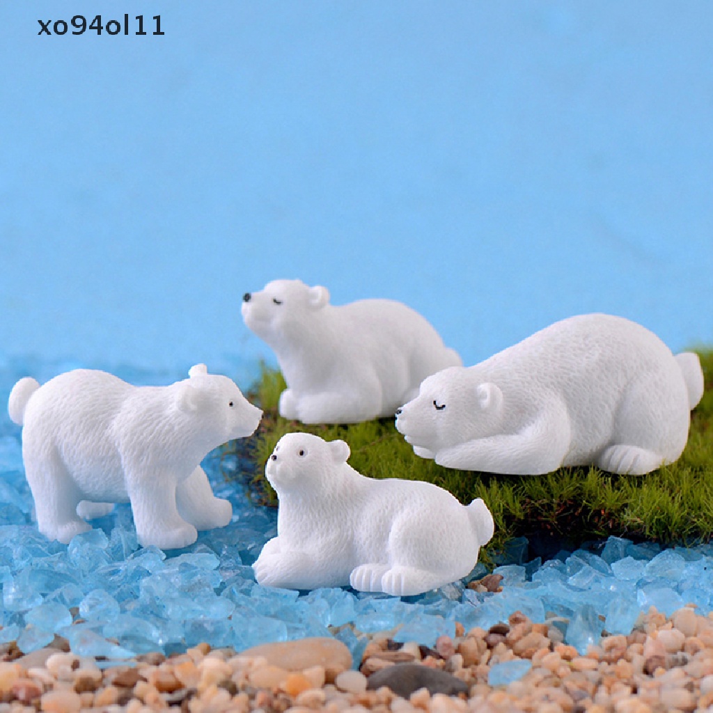 Xo polar bear Mini Miniatur Peri Taman Ornamen Dekorasi Pot Craft Aksesoris OL