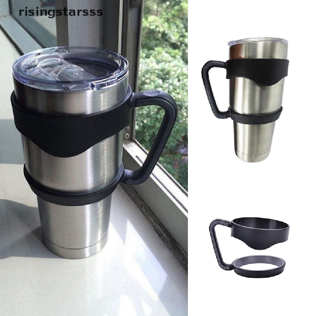 Rsid Span-new Handle Untuk 30Oz stainless steel yeti insulated tumbler mug Cangkir Kopi 1pc Sedotan holder Tutup Gelas Pengganti 30Oz Warna Hitam Untuk yeti  1pc Handle Untuk 30Oz y