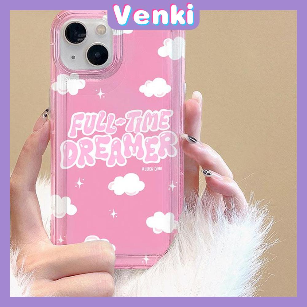 Case For iPhone 14 Pro Max Soft TPU Jelly Airbag Case Cute Pink Clouds  Camera Protection Shockproof For iPhone 14 13 12 11 Plus Pro Max 7 Plus X XR