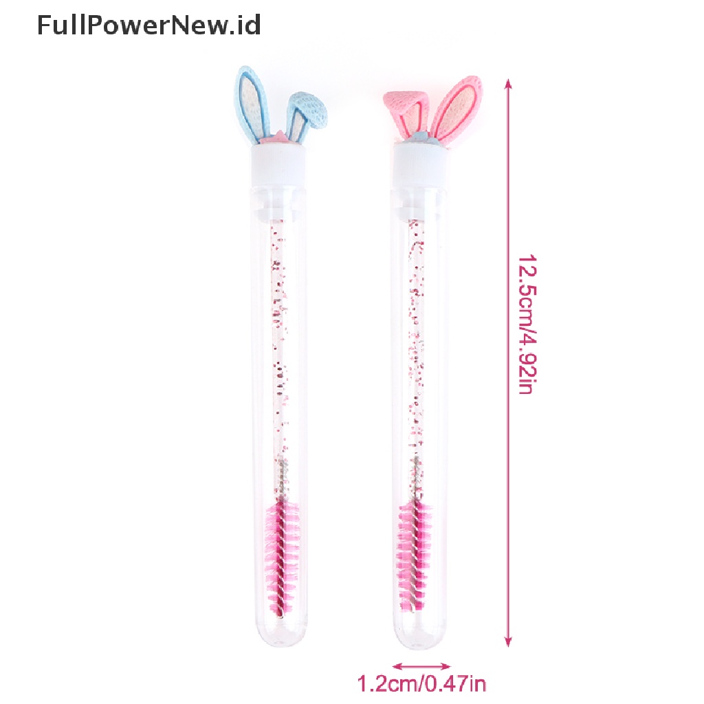 Power Rabbit Sikat Bulu Mata Maskara Wands Spoolies Tabung Kristal Make Up Brush Tools ID