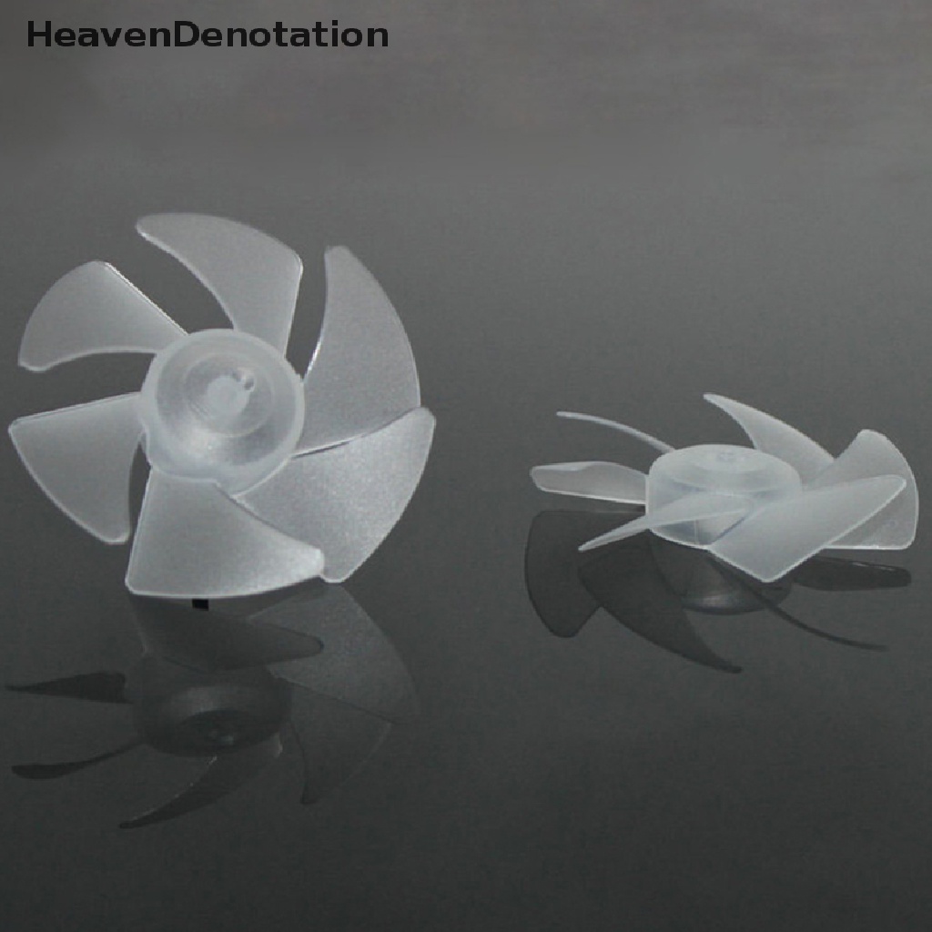 [HeavenDenotation] Blade Kipas Angin Plastik Mini Tenaga Kecil Enam Daun Untuk Pengering Rambut Motor Baling Baling HDV