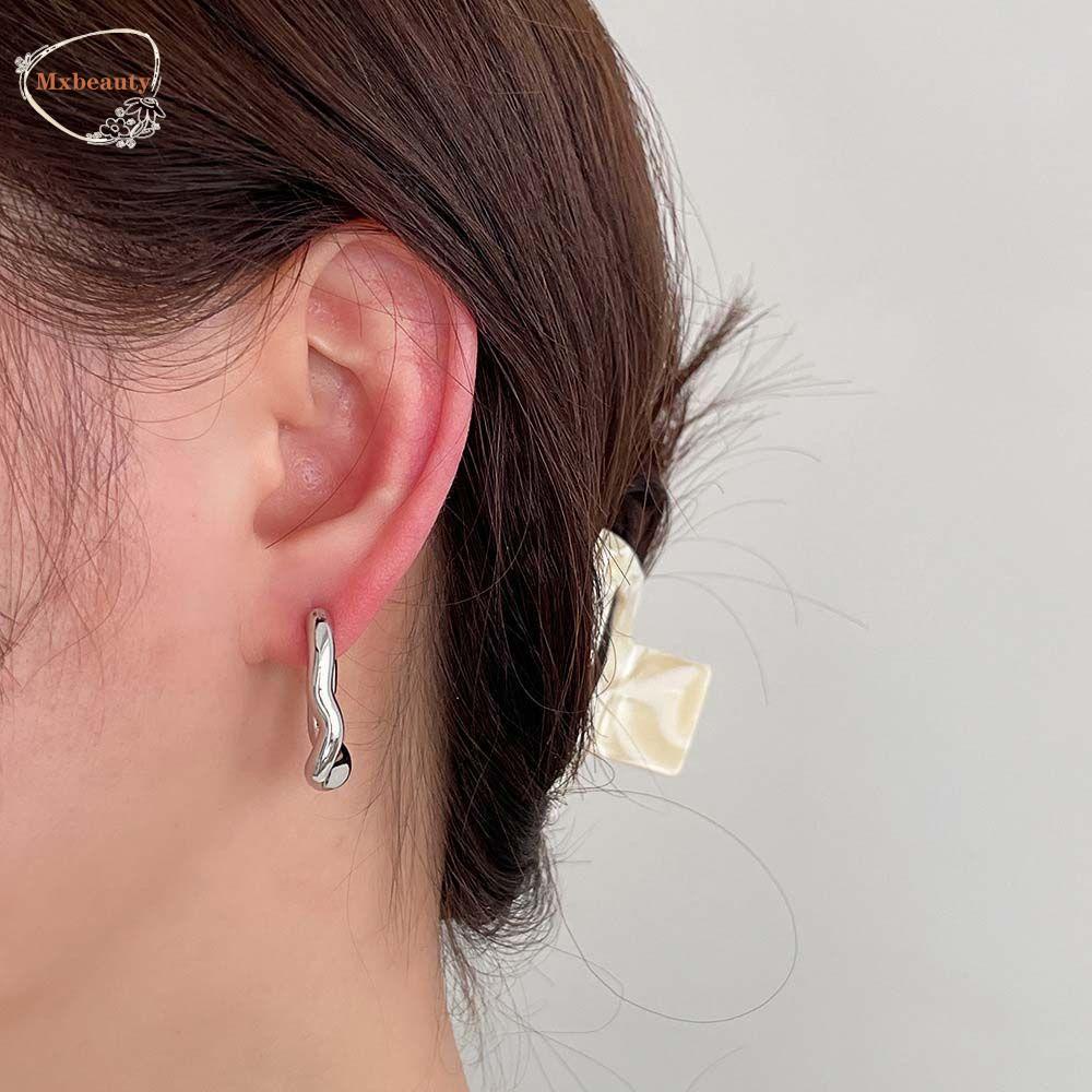 Mxbeauty Ear Buckle Punk Aksesoris Telinga Pria Wanita Tembaga Gadis Women Stud Earrings