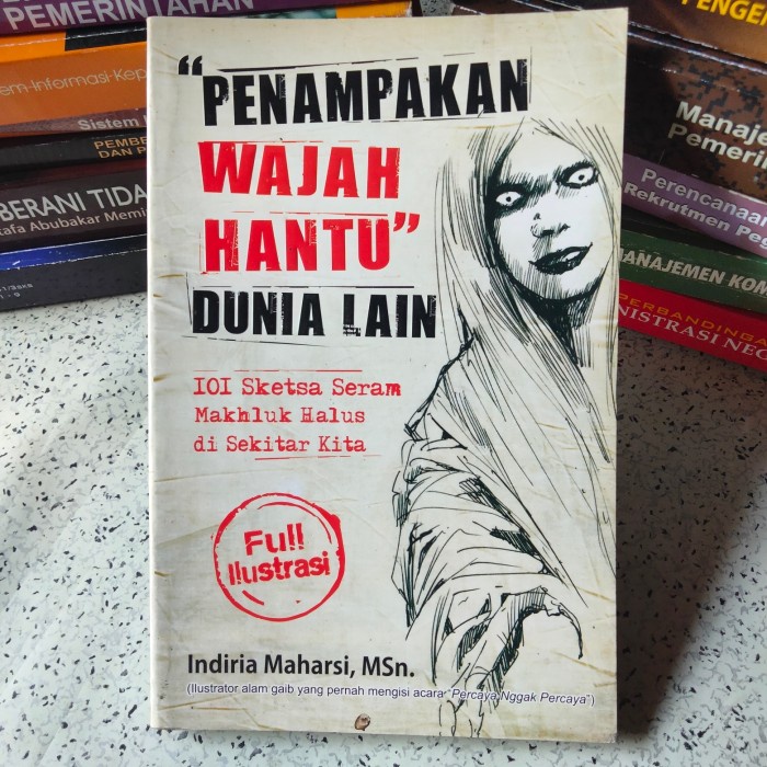 Buku Cerita Seram, PENAMPAKAN WAJAH HANTU DUNIA LAIN 101 Sketsa Seram