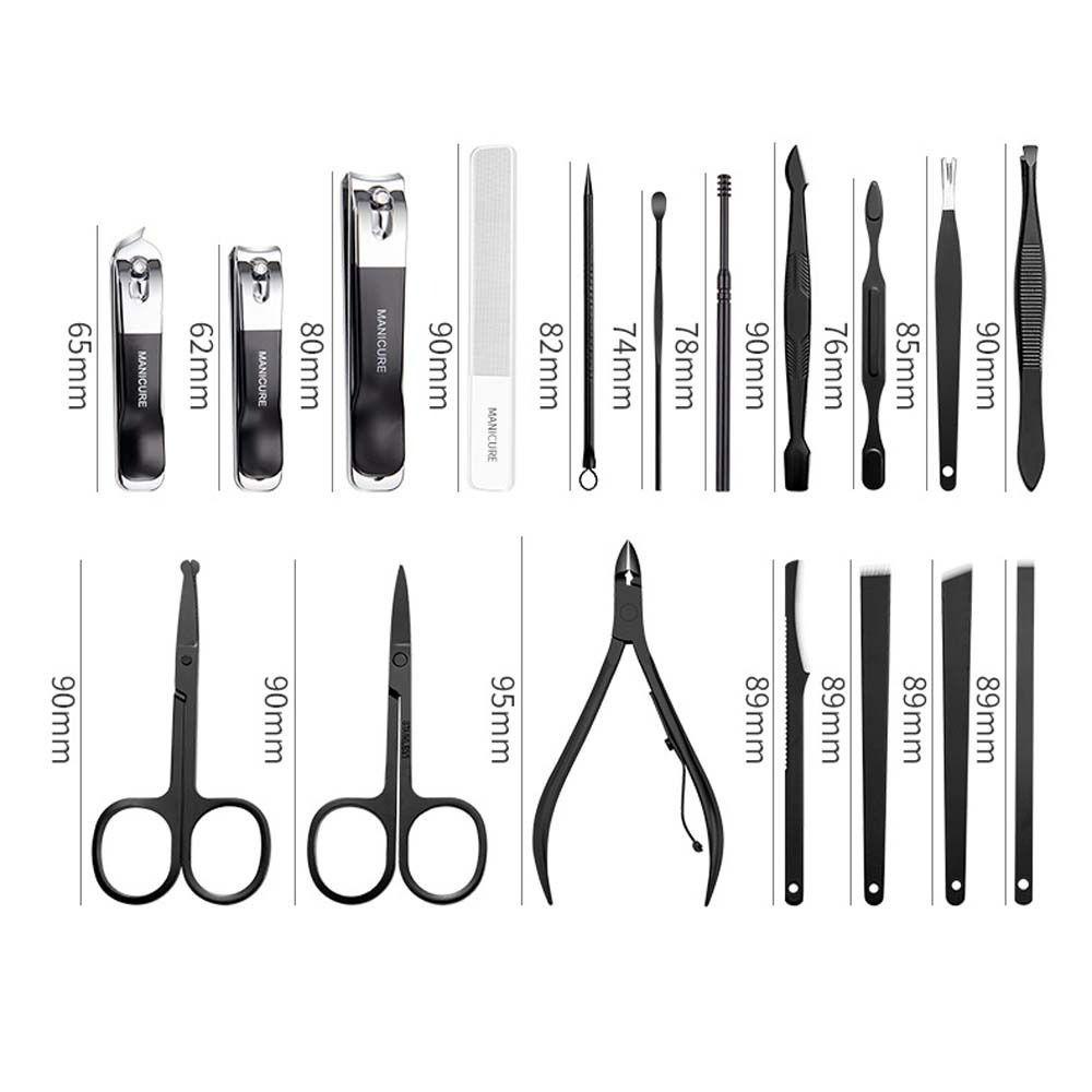 Mxbeauty Gunting Kuku Set Perawatan Kuku High-end Smoothing Kuku Pengamplasan Kutikula Nipper Gunting Kuku Pinset Alis Kikir Kuku Manicure Set