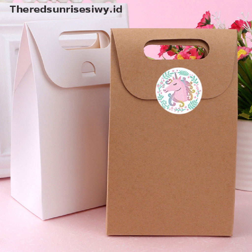 # Kado Mom &amp; PAPA DIY # Motif Hewan Unicorn 500pcs/roll Desain Kado Dekorasi Handmade Sticker~