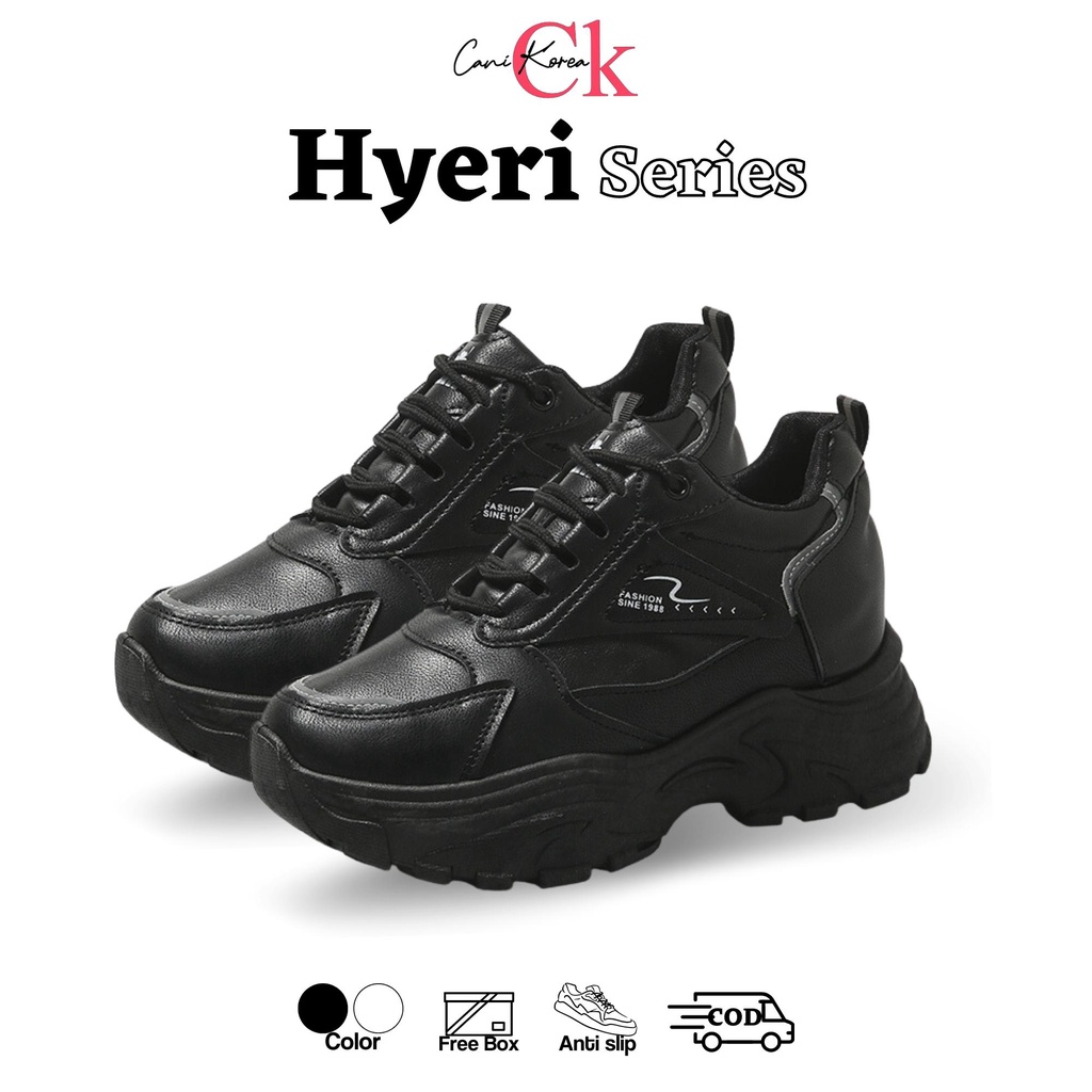 CaniKorea &quot;FREE BOX&quot; (Size 37 - 41) Hyeri Sepatu Sneakers Wanita Kasual Fashion Korea Import 9207