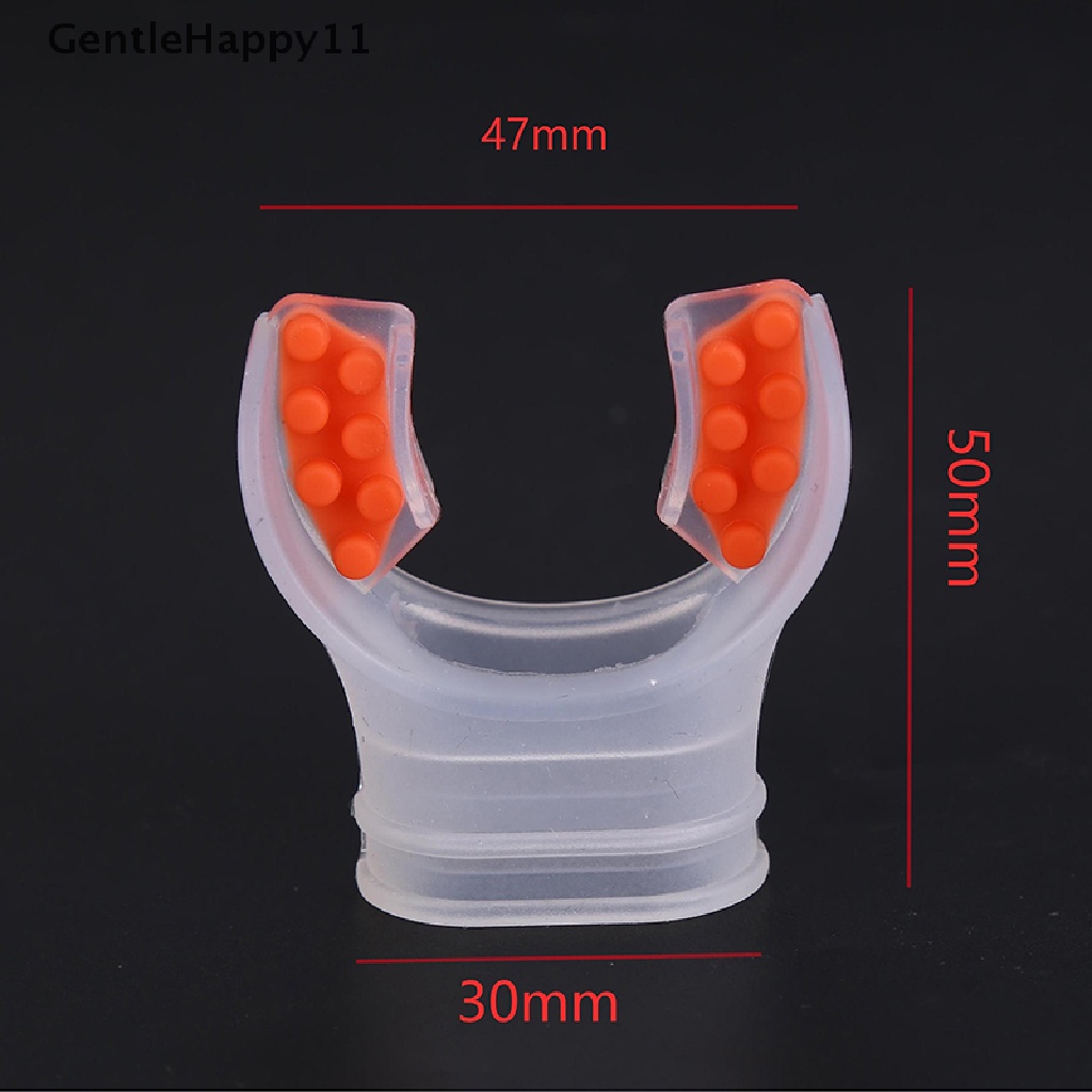 Gentlehappy Silicone Throwaway Underwater Diving Breathe Tube Snorkeling Pengatur Mulut Selam id