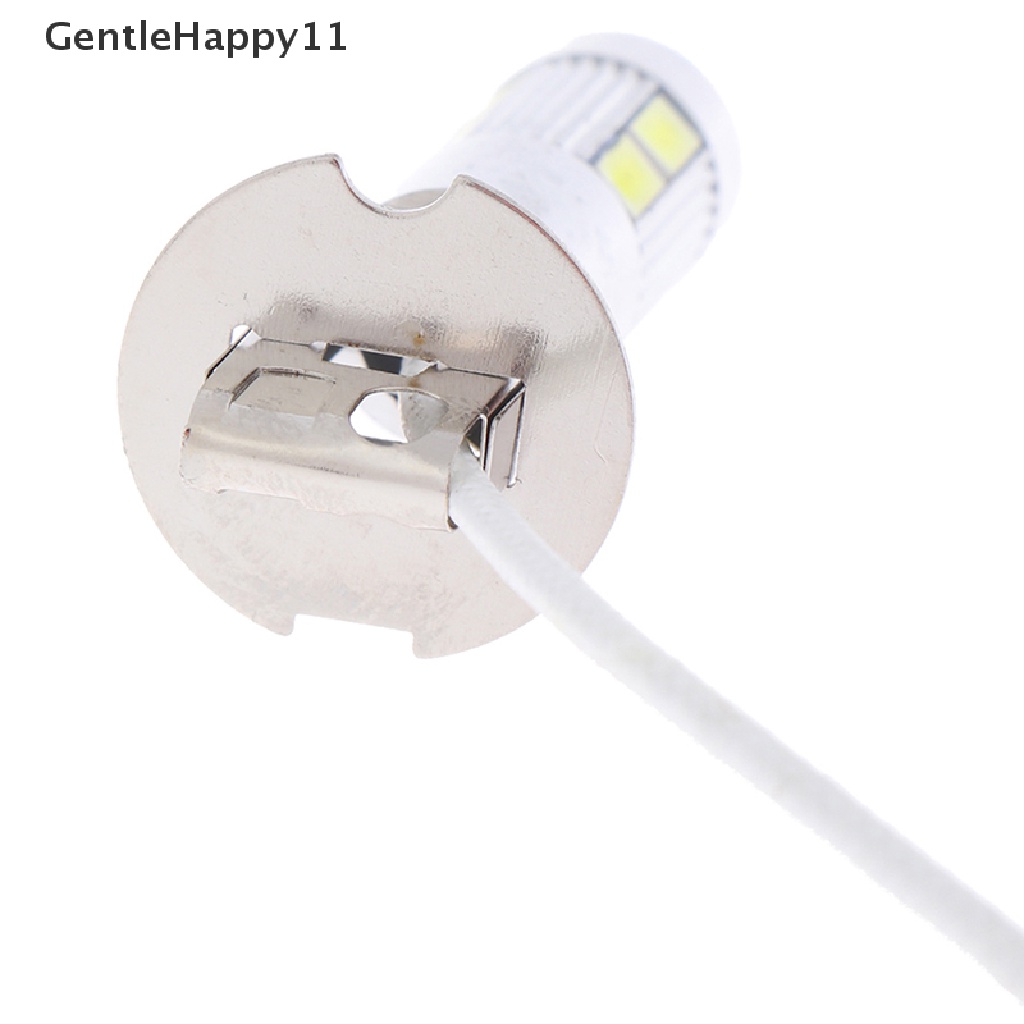 Lampu Bohlam LED Mobil GentleHappy 2X H3 50W 6000K High Power Putih id