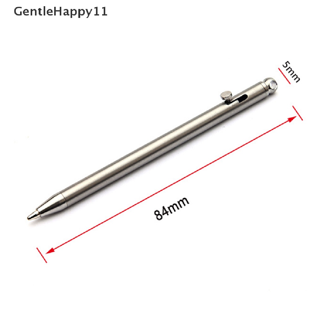 Gentlehappy Portable Mini Titanium Pen Gadget Gantungan Kunci Outdoor Praktis Lingkungan Pulpen id